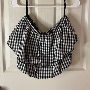 PLAD RUFFLE TUBE TOP
